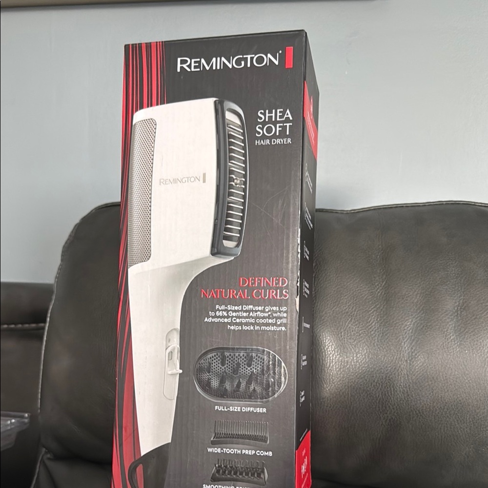 Remington Shea Soft Hair Dryer with Black and White Finish